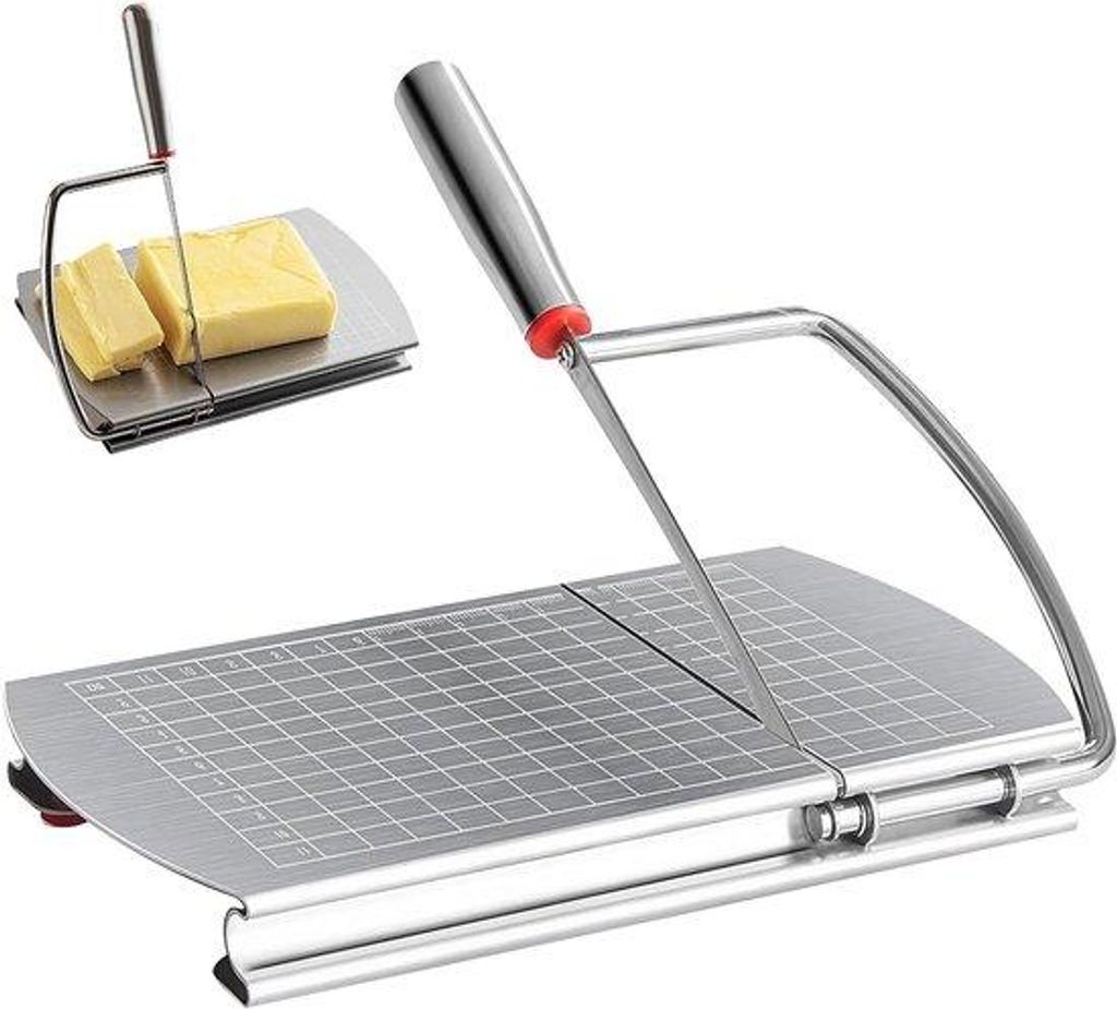 Stahl-Käseschneider - mit Schalenverteilung - Käsemessern Produktbild 