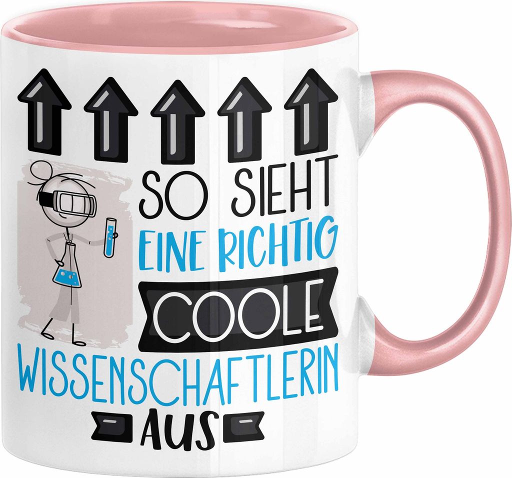 Wissenschaftlerin Geschenk Tasse Geschenkidee für Wissenschaftlerin Geburtstag Weihnachten Spruch So Sieht Eine Richtig Coole Wissenschaftlerin Au...