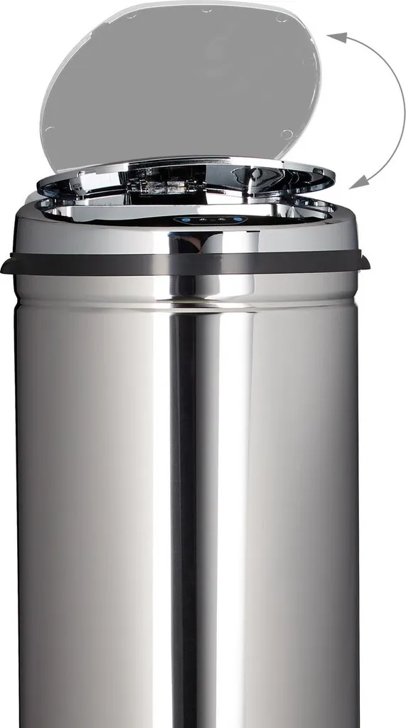 Poubelle de cuisine 50L en inox - Solution de rangement déchets métal