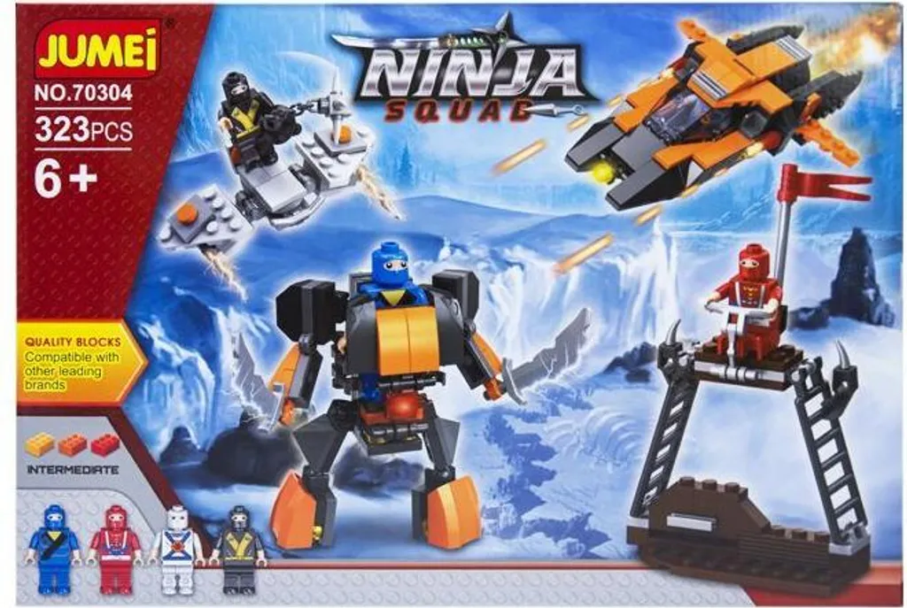 NINJA SOLDIERS Jumei 323 éléments Grand format de 38 x 26 cm DIY