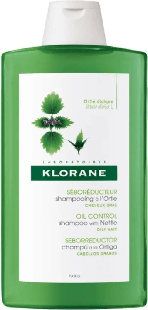 Klorane Shampooing à l'Ortie 400 ml : Soin Sébo-régulateur Cheveux Gras