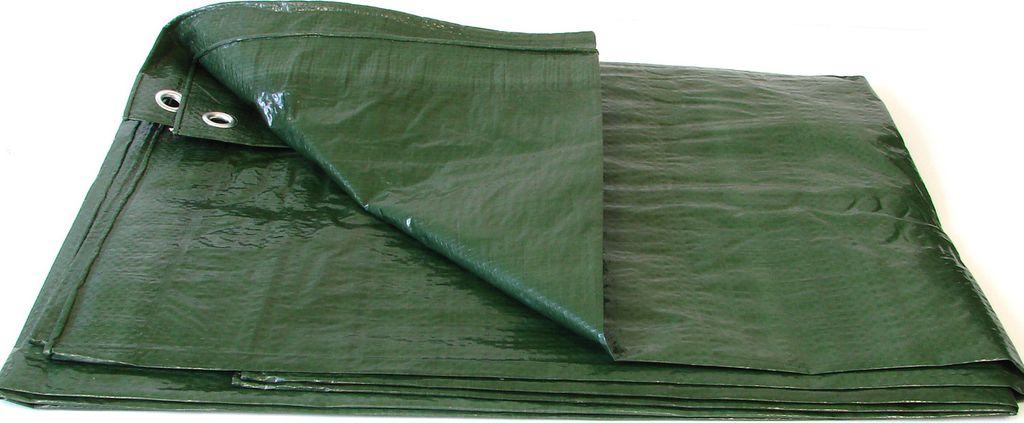 Bauplanen - versch. Stärken und Größen 90gr/m2 Grün 6x8m