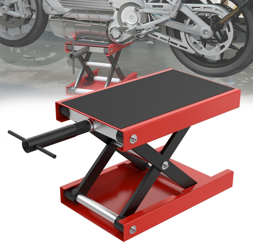 UISEBRT Zvedák na motorku 550 kg, výškově nastavitelný Obrázek produktu 