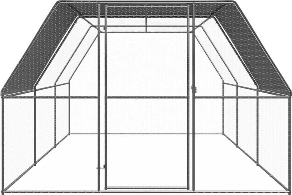 vidaXL Outdoor-Hühnerkäfig 3x6x2 m Verzinkter Stahl