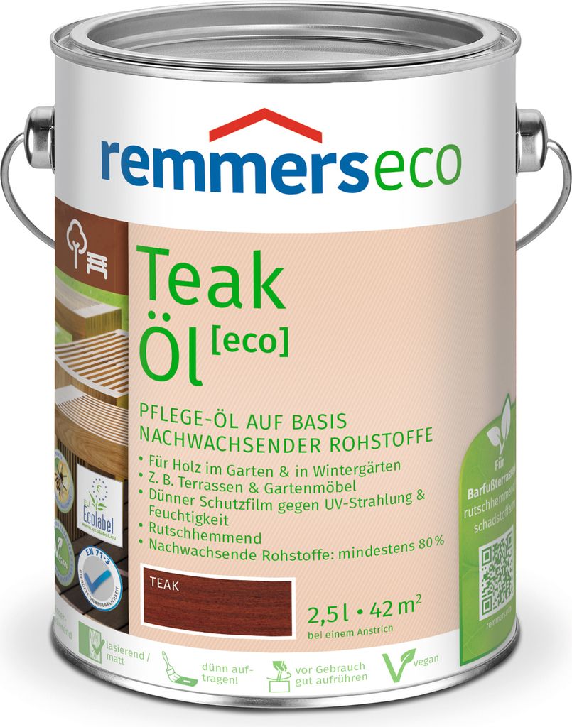 Remmers Garden Wood Oils Eco Teak Oil 2,5L Zdjęcie produktu 