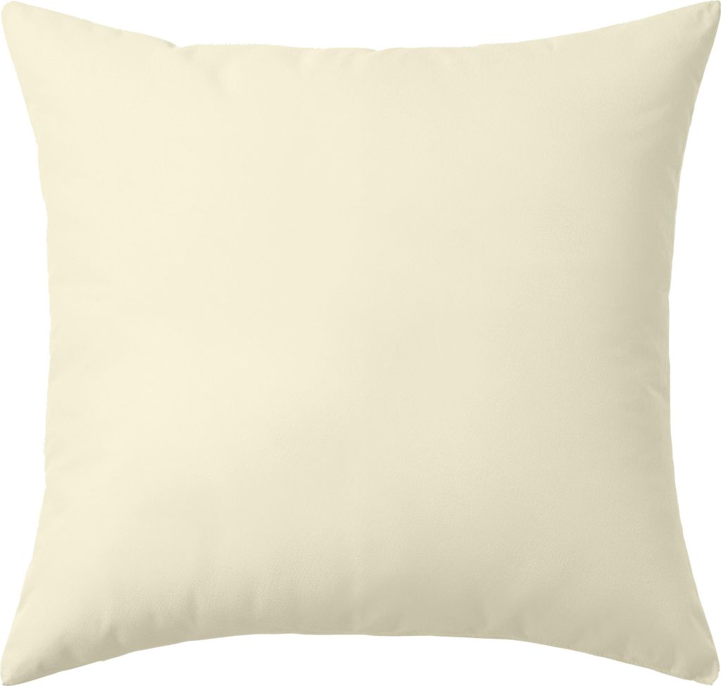 Satin Kissenbezug 100% Baumwolle 40X40 Ecru