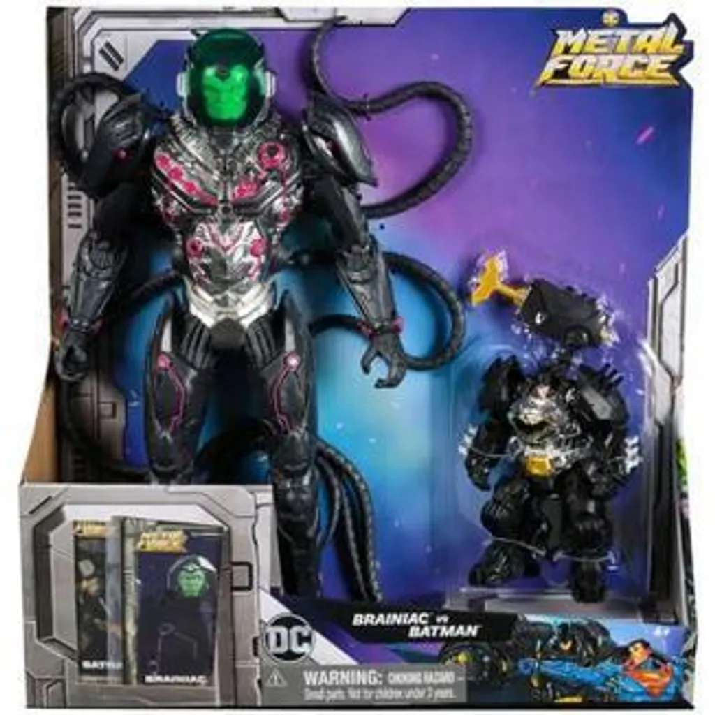 Figurine Brainiac Dc Metal Force 30 cm - Cadeau Idéal pour Fans DC