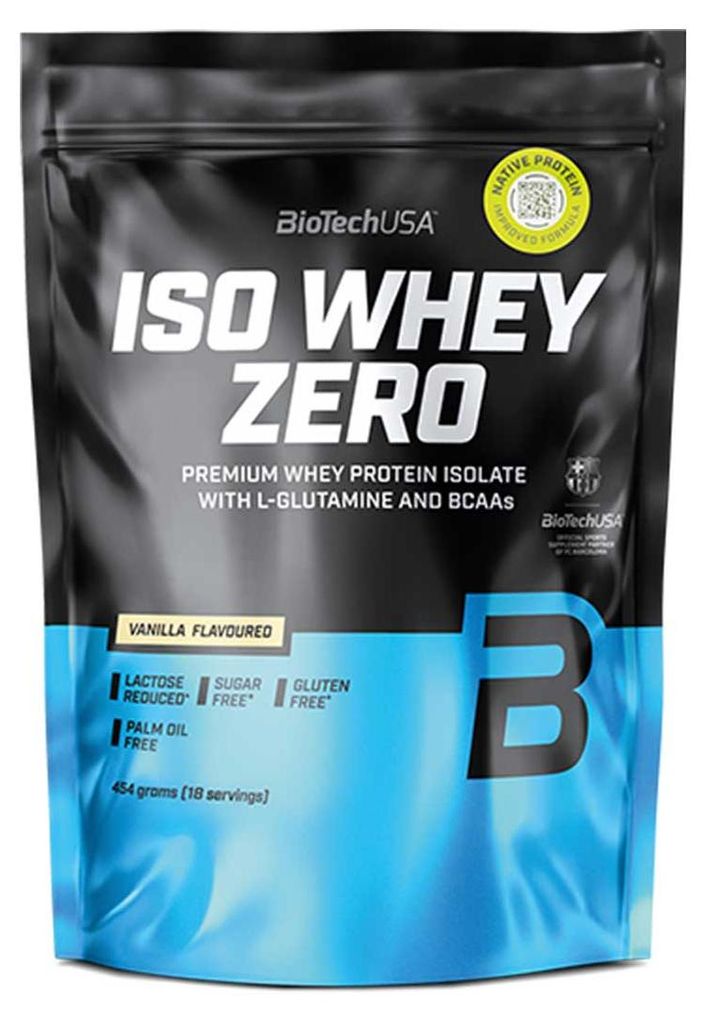 Whey Isolate - Biotech USA - Iso whey zero (454g) - Saveur Image du produit 