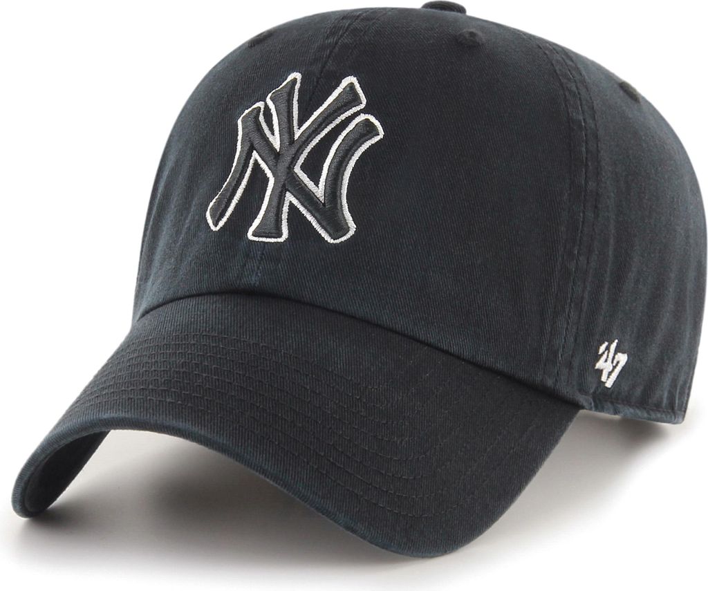 47 Brand Strapback Cap - CLEAN UP New York Yankees schwarz