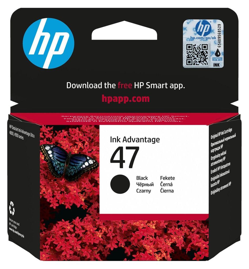 HP 47       Schwarz             Tintenpatrone 26ml Immagine del prodotto 