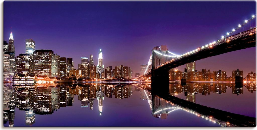 ARTland Leinwandbild New York Skyline Größe: 100x50 cm