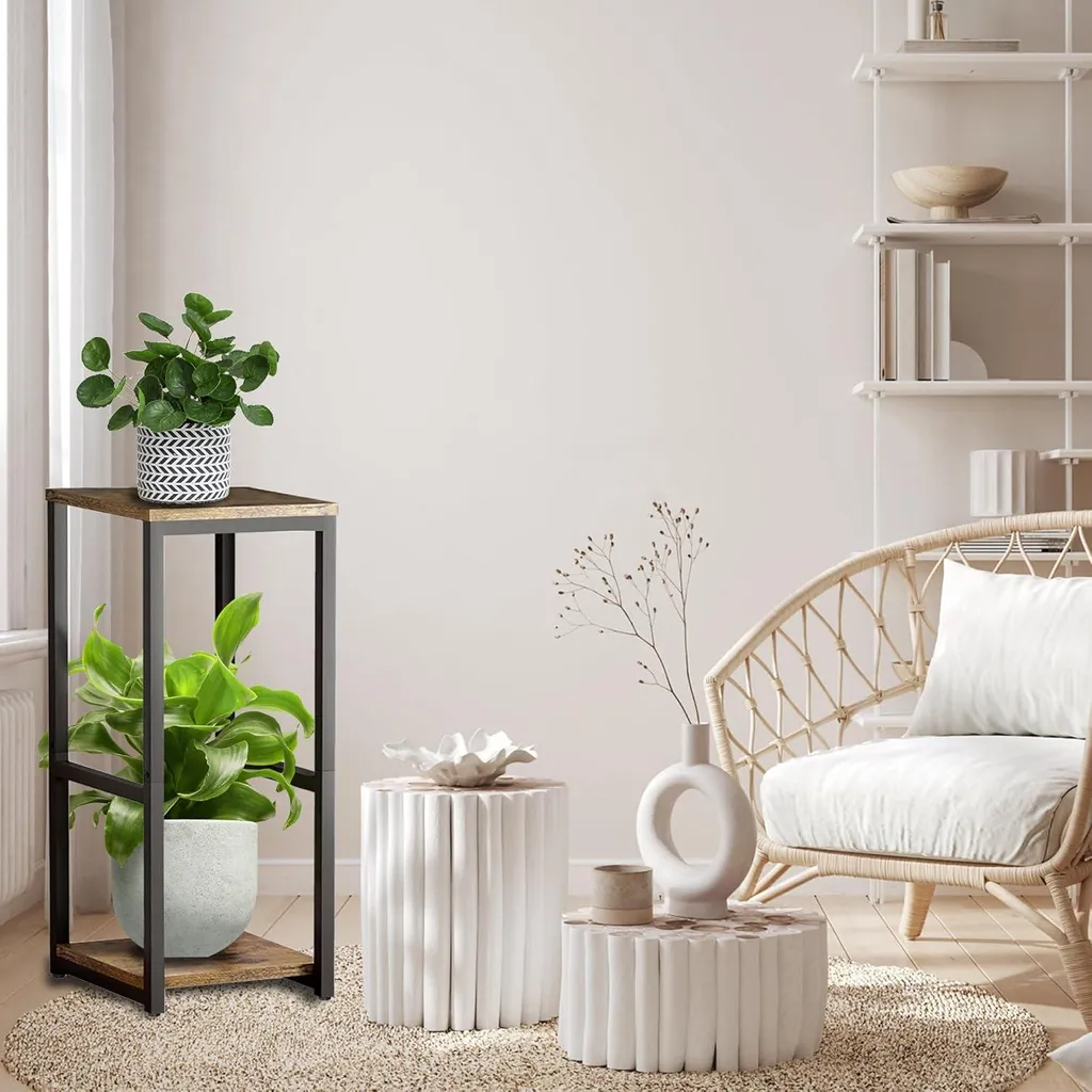 Support d'angle pour plantes d'intérieur 80 cm gain de place moderne