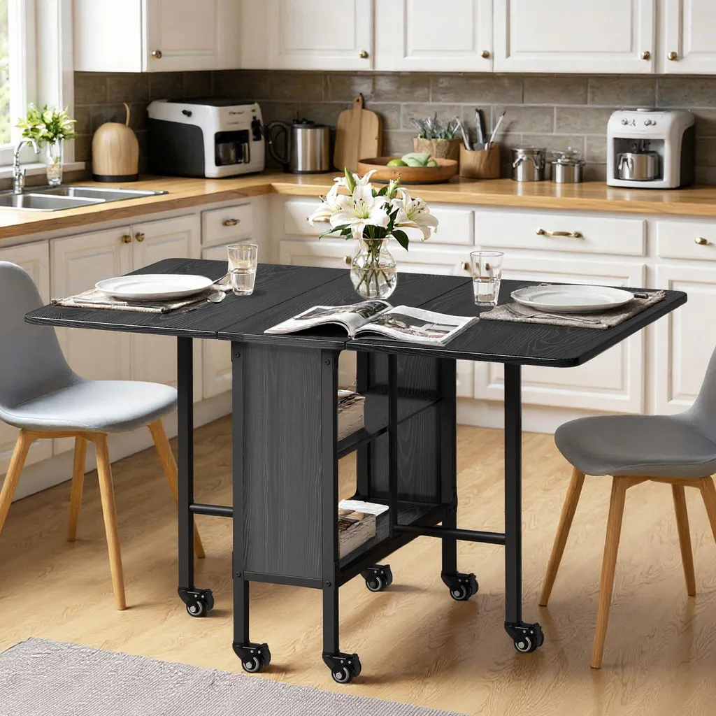 Table pliable idéale pour petites cuisines et studio studio 130x80 cm - 8