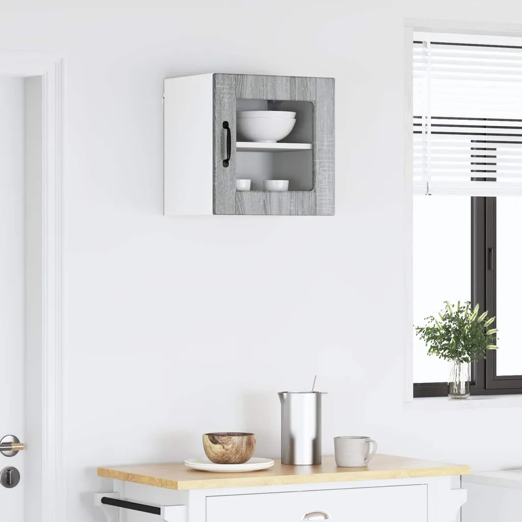 Mobiletto Cucina Sospeso vidaXL Grigio Sonoma 40cm | Stoccaggio Conveniente - 1