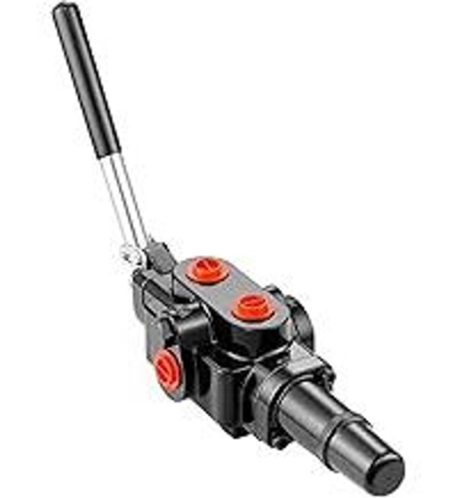 VEVOR Hydraulisches Holzspalterventil - 1 Spule, 25 GPM Wegeventil, 3626 PSI Laderventil, Joystick-Steuerventil für Kleine Traktoren, Lader, Holzs...