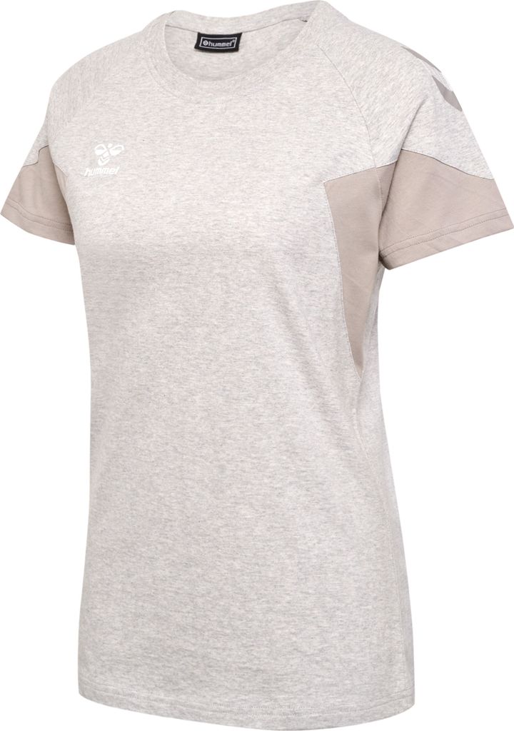 Hummel hmlTRAVEL T-SHIRT S/S WOMAN - light grey melange, Größe:S