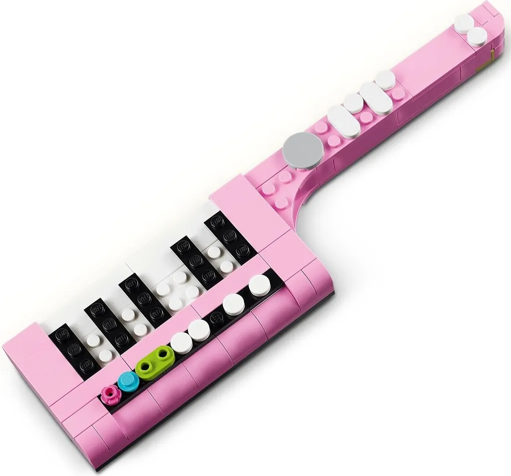 Machine à écrire LEGO Creator 31169 avec fleurs, objet de collection rétro - 19
