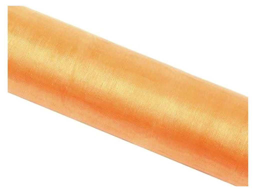 Organza Rolle Dekostoff Tischläufer 16 cm x 9 m Farben, Farbe: Lachs