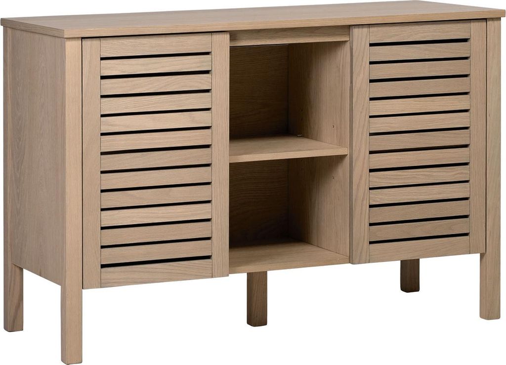 TALIX Doppelwaschtisch, 120 cm, auf Beinen aus Eiche natur