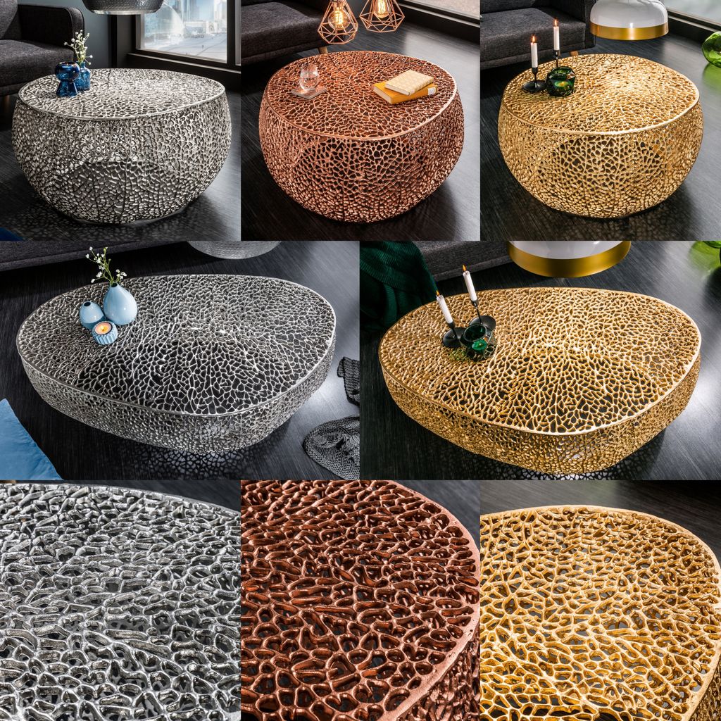 cagü: Couchtisch [NUBE] Silber aus Aluminium im Produktbild 7