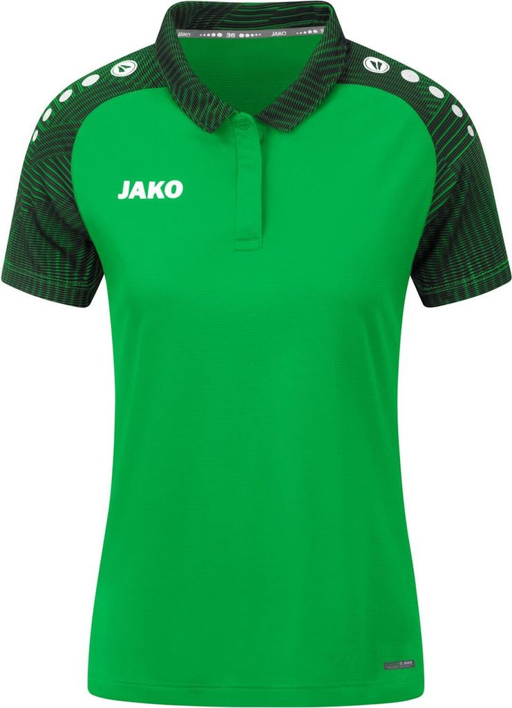 JAKO Kinder Polo Performance, Farbe:soft green/schwarz, Produktbild 