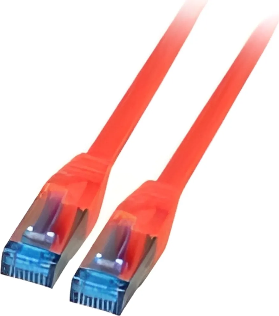 Cavo LAN Gaming 15m Rosso EFB Cat.6A 10Gbps S/FTP Superflex TPE