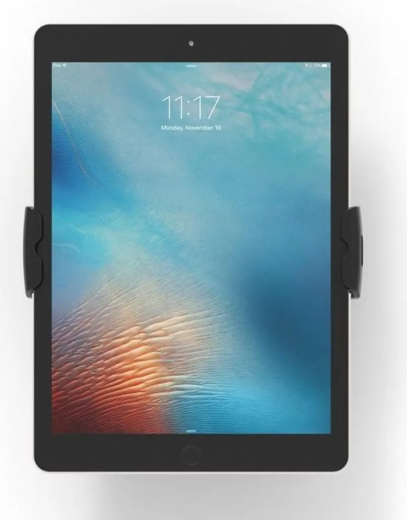 Support tablette sécurisé Maclocks Cling 2.0 montage mural noir mat - 2