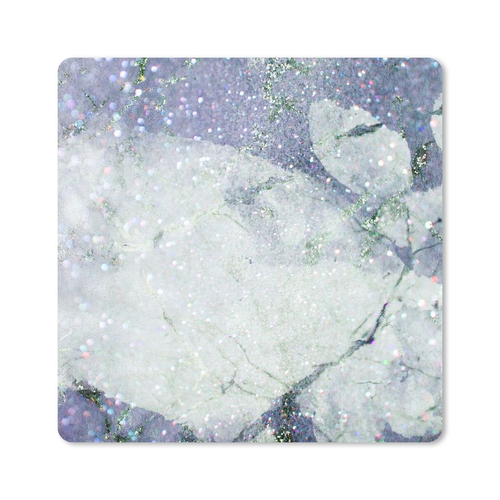 MuchoWow Mauspad Mousepad Marmor - Lila - Grün 30x30 cm - Mousepads - Maus Mat - Pad - Mausunterlage - Gaming