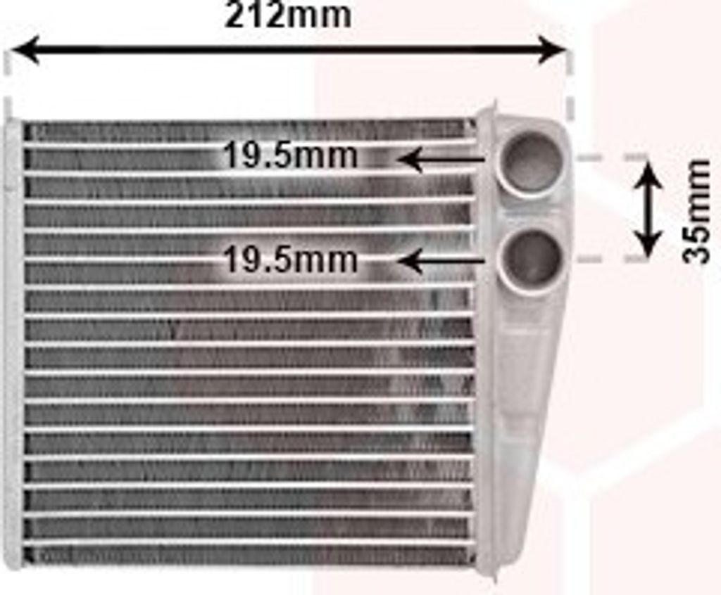 VAN WEZEL 13006256 Wärmetauscher Innenraumheizung Kühler für NISSAN MICRA III (K12) Micra C+C III (K12)