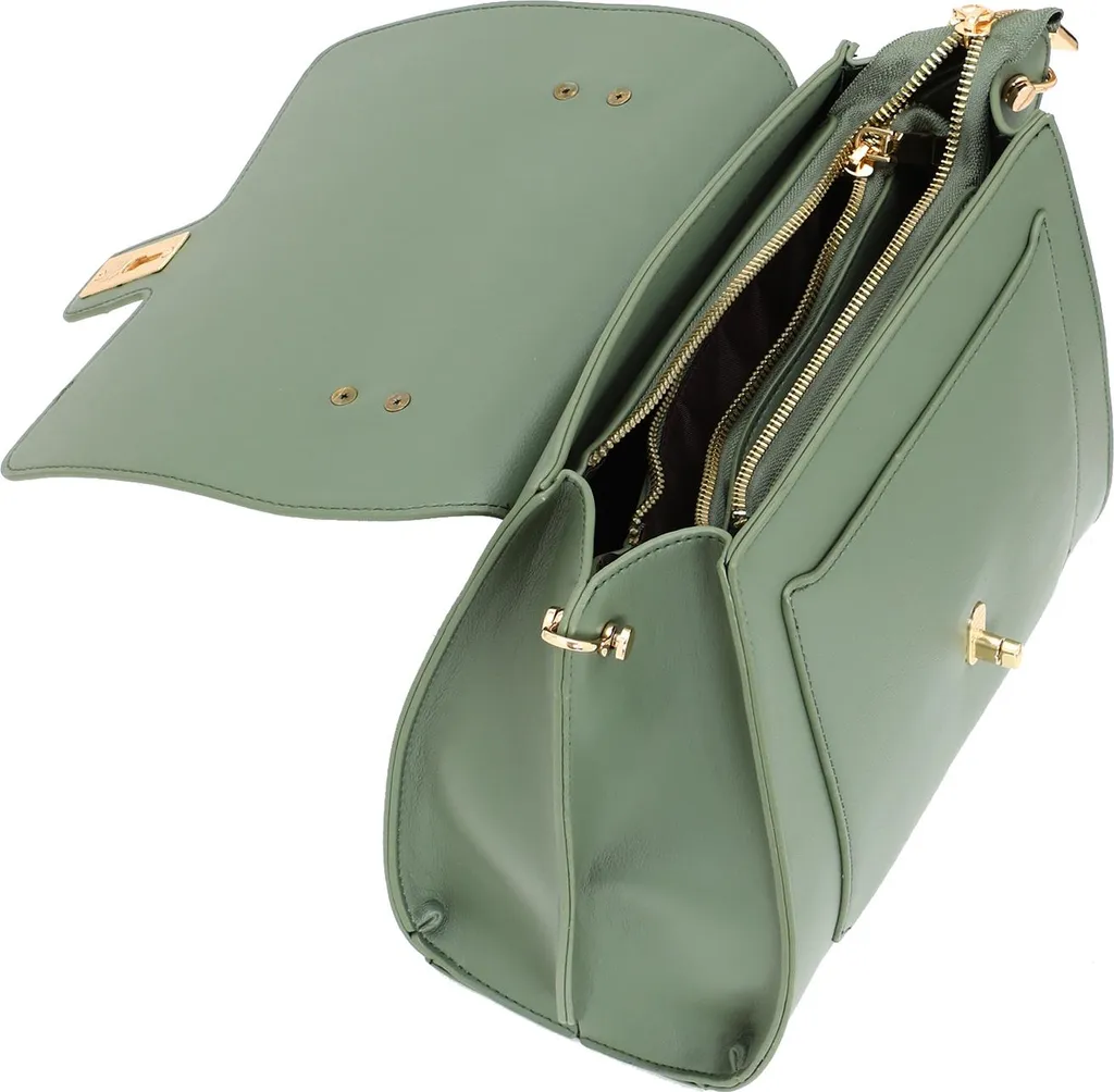 Sac à main Jeona olive en taille unique - Design structuré et moderne