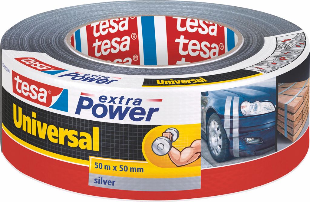 tesa Isolierband grau Gewebeband Panzerband Panzertape Produktbild 