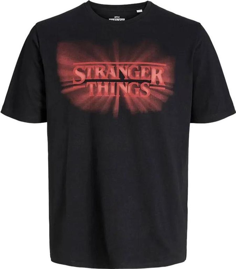 Jack & Jones Stranger Kurzarm-t-shirt Schwarz M Herren Schwarz M