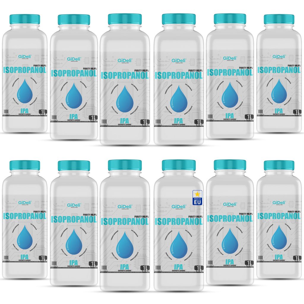 Isopropanol 12 liter, 99,9% IPA, reinigingsalcohol, Productafbeelding 