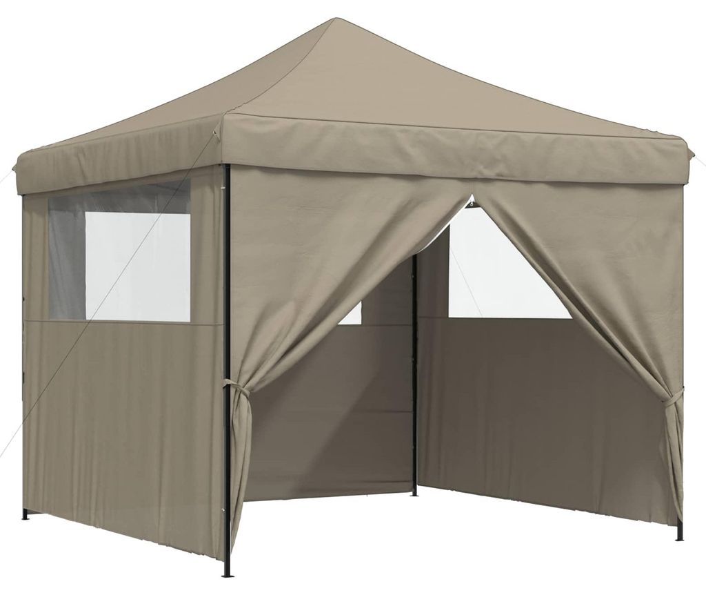 Party-Zelt Taupe 292 x 292 x 315 cm Oxford-Stoff
