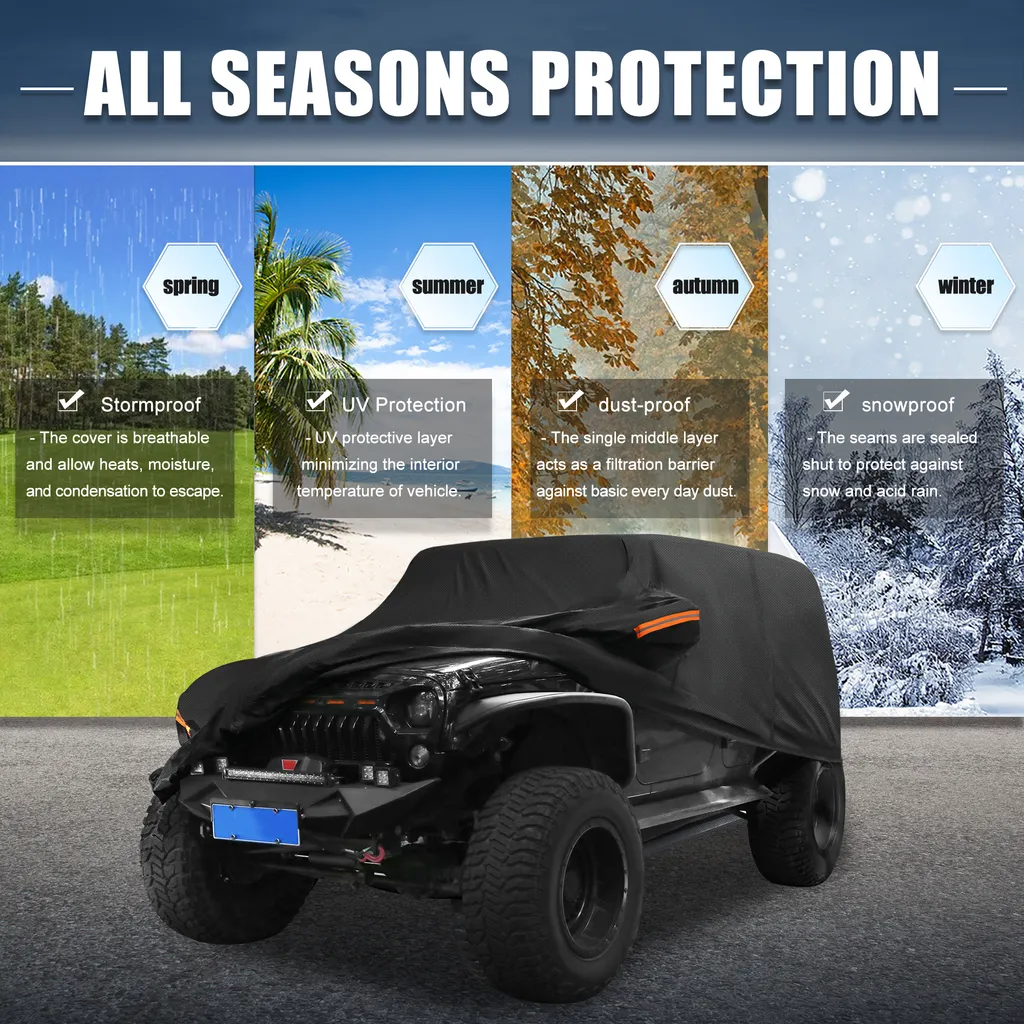 Bâche de protection intégrale Jeep Wrangler JK 2 portes Intempéries - 3