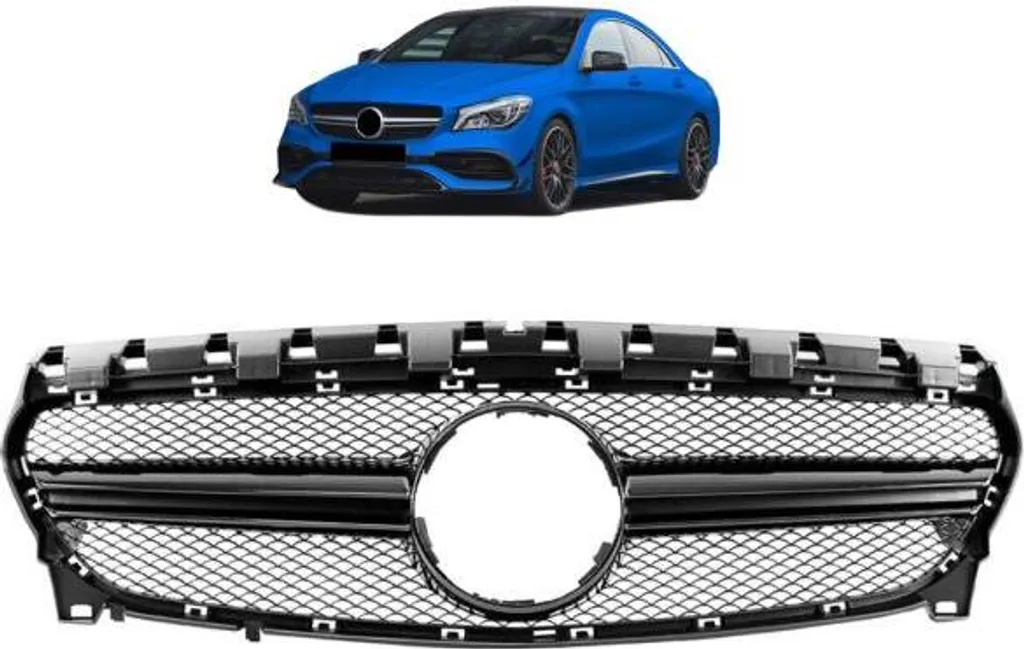 Calandre Noire Brillante Style 45 AMG pour Mercedes CLA W117 C117