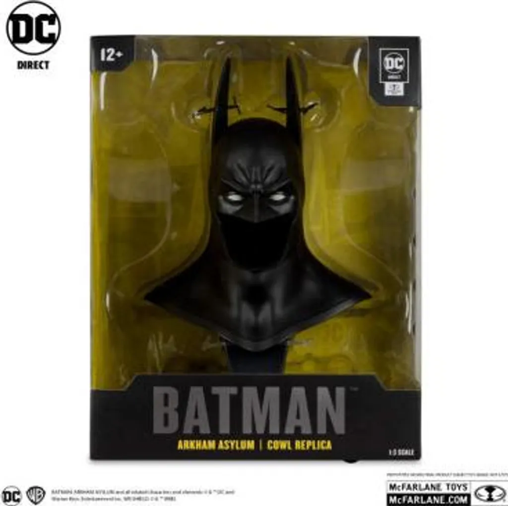 Masque de Batman 19 cm : Mini-Réplication Arkham Asylum DC Direct 1/3 - 12