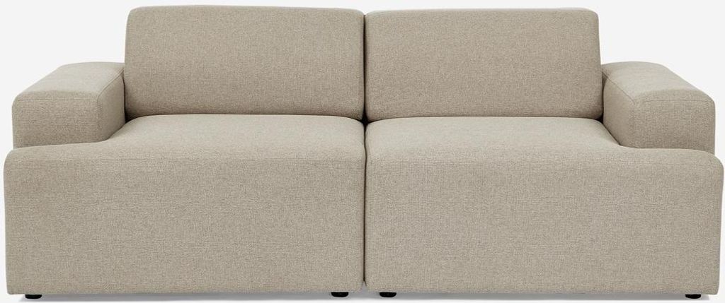 Sofa 2-Sitzer Stoff modernes Design 202x100x76cm Acamar - Beige