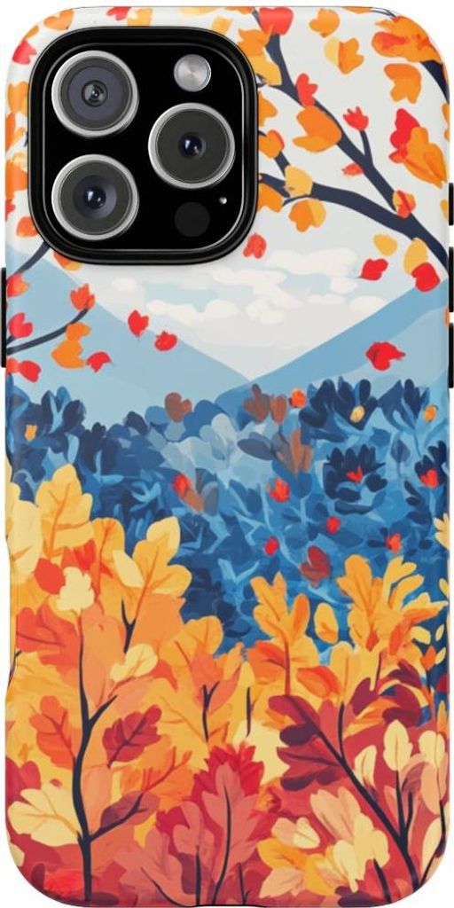 Bunte Herbstbäume und Laub – Hülle Kompatibel mit iPhone 16 Pro Max