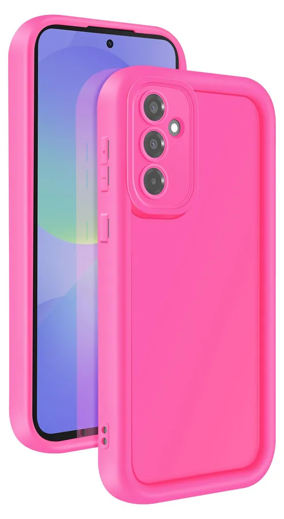 Custodia Avizar Samsung A36 Silicone Rinforzato Rosso Fucsia - Anti-Shock