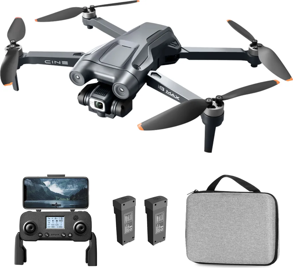 Drone pour Débutants avec GPS Caméra 1080P et Mode Follow Me Intuitif I8 MAX