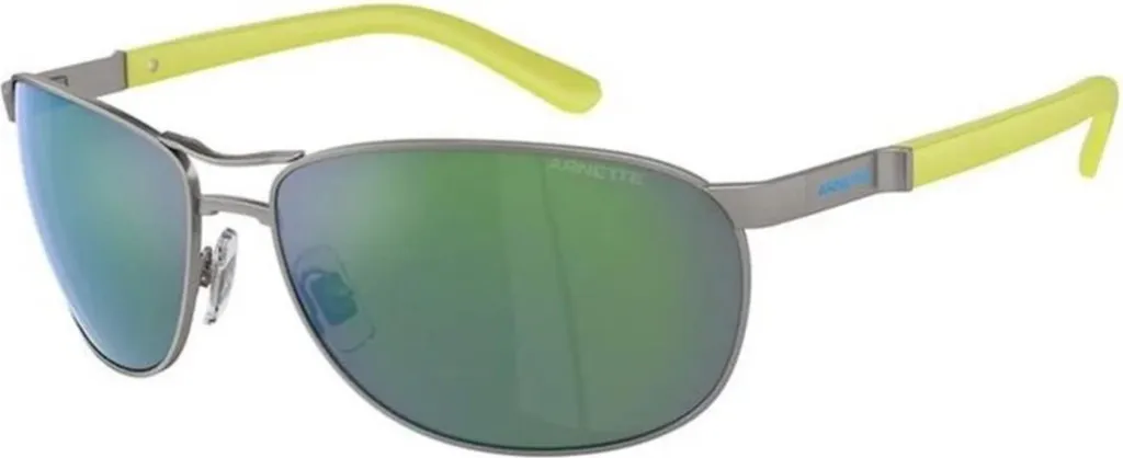 Occhiali Arnette AN3090 Belgrano: Streetwear Style Gunmetal Lenti Verdi