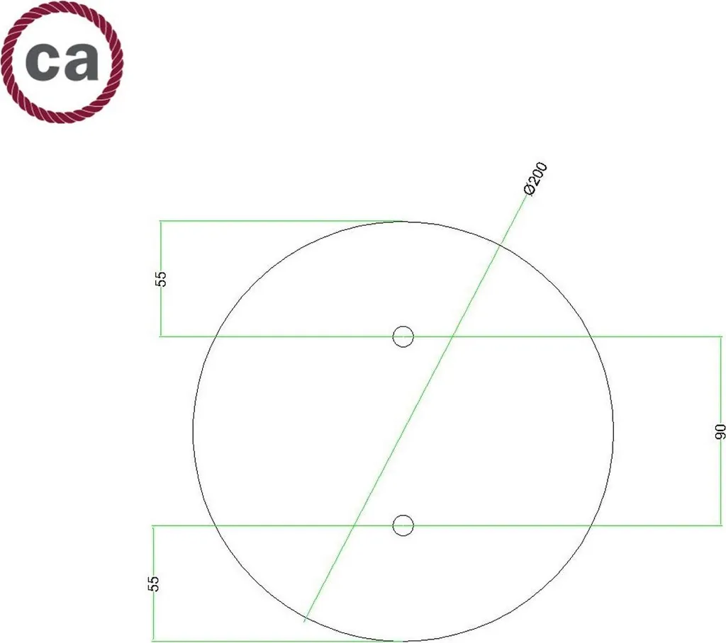 Rosace pour Luminaire Multi-Câbles Blanche Ø 200 mm - Solution Rose-One - 8