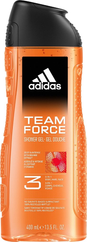 Adidas team force shower gel douchegel 400 ml