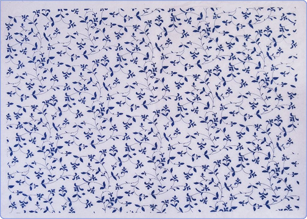 Keramik -Aufkleber Einfache Operation bequemer DIY Blau -Weiß -Unterglasur -Aufklammerpapier Keramikwerkzeug für Geschenk-E