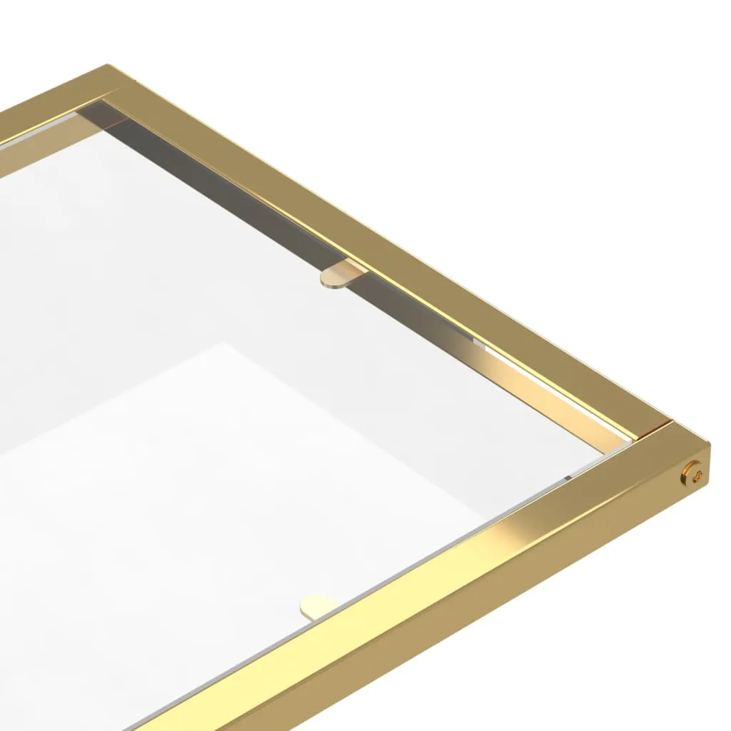 Bout de canapé design en verre transparent pour ordinateur et décoration - 6