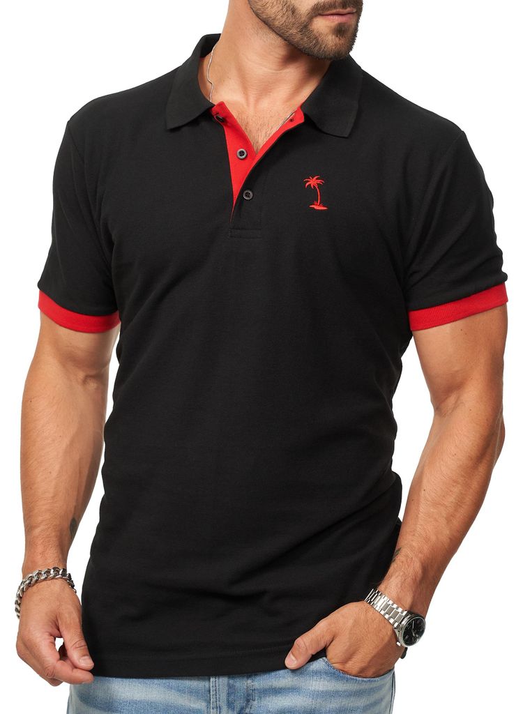 DAILY Baumwolle Herren Poloshirt in Kurzarm als Freizeit Polo T-Shirt - Polo-Hemd für Herren Männer Polohemd im Regular-Fit in Piqué-Qualität m...