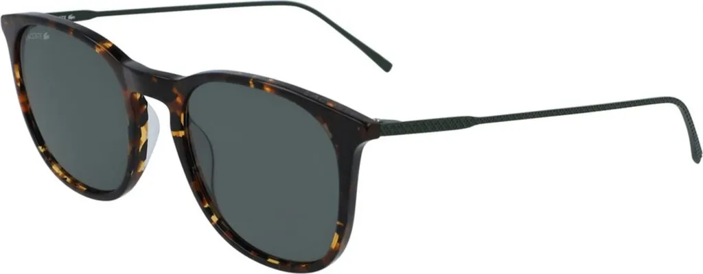 Lacoste L879S-214 Lunettes de Soleil Écaille Saddle Brown et Vert Foncé