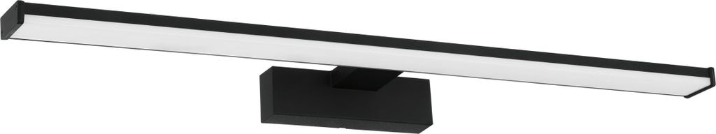 PANDELLA 1 Wand-/Deckenleuchte Lampe Beleuchtung - L60 x H4 x AL12 cm - schwarz - 11W inkl. - IP44