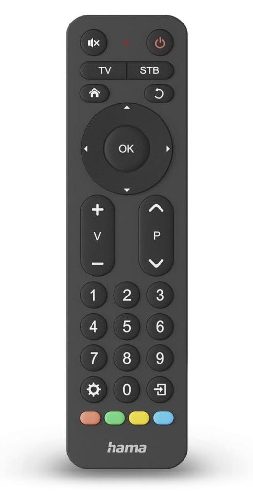 Hama 00221056, TV, IR Wireless, Drucktasten, Schwarz Produktbild 
